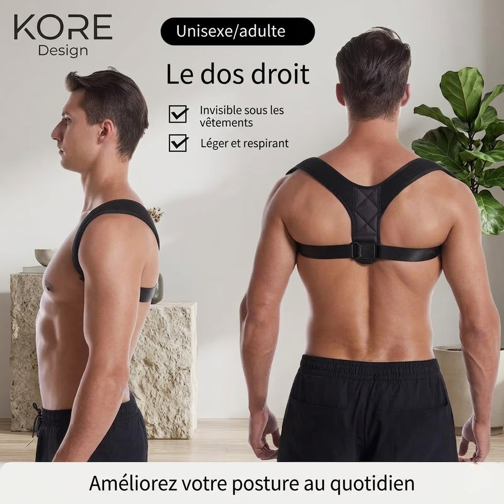KORE Posture™ - Correcteur de Posture Ergonomique