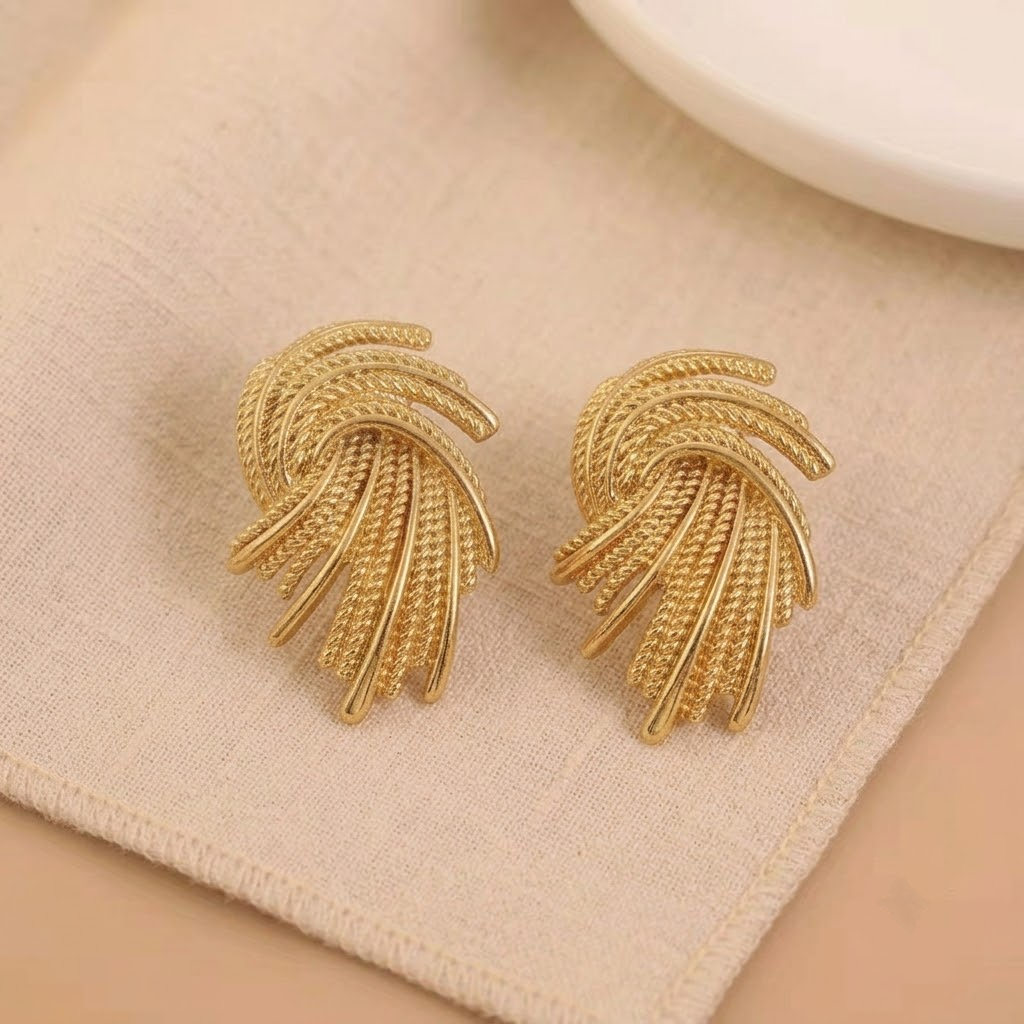 Boucles d’Oreilles Géométriques en Acier Inoxydable