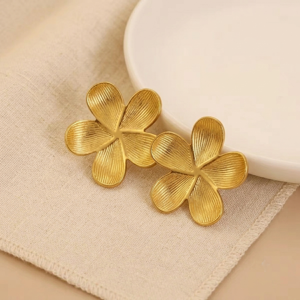 Boucles d’Oreilles Géométriques en Acier Inoxydable